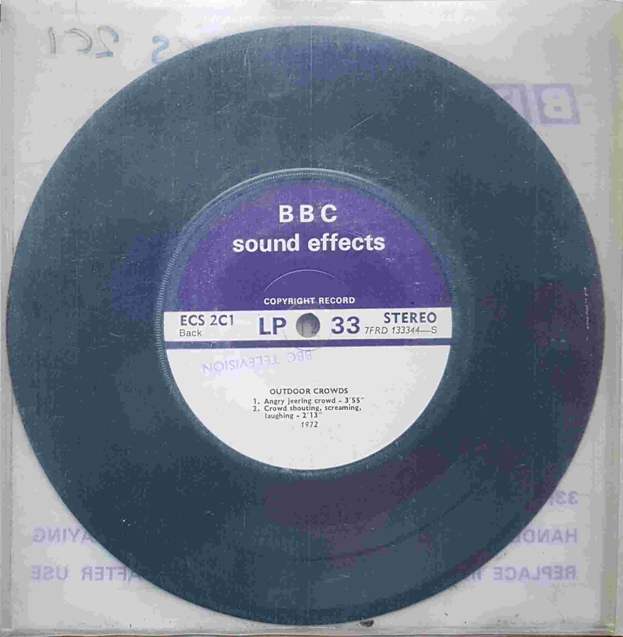 Picture of ECS 2C1 Outdoor crowds by artist Not registered from the BBC records and Tapes library